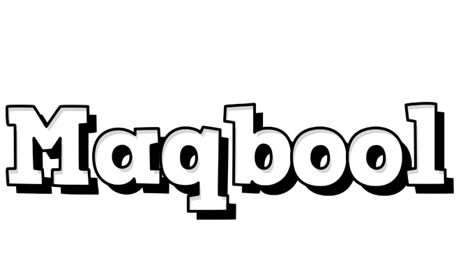 Maqbool snowing logo