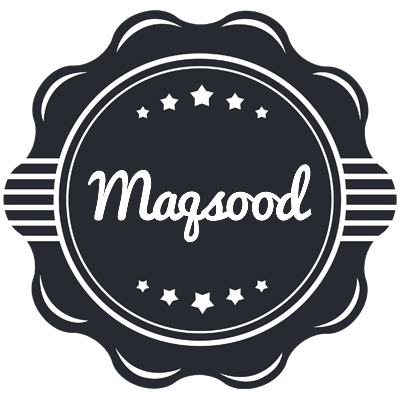 Maqsood badge logo