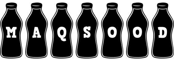 Maqsood bottle logo