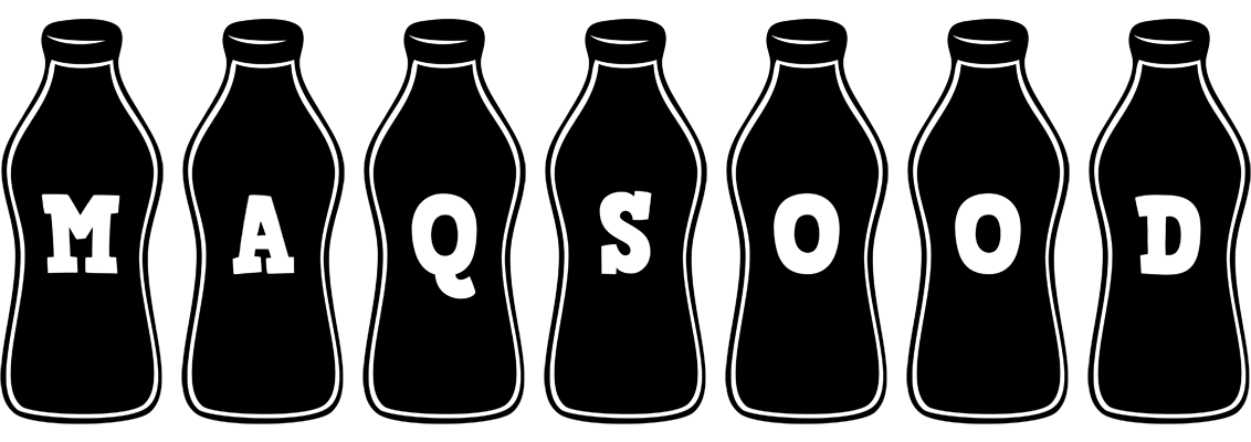 Maqsood bottle logo