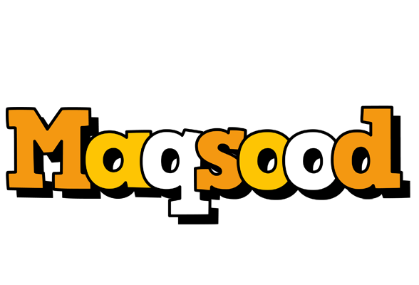 Maqsood cartoon logo