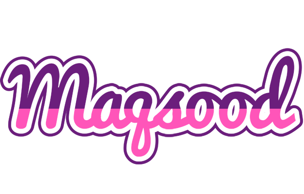 Maqsood cheerful logo