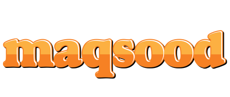 Maqsood orange logo