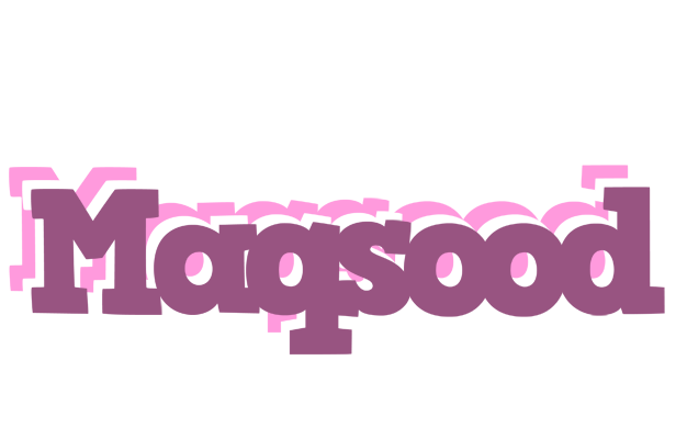 Maqsood relaxing logo
