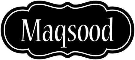 Maqsood welcome logo