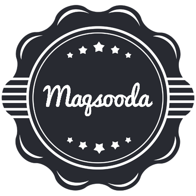 Maqsooda badge logo