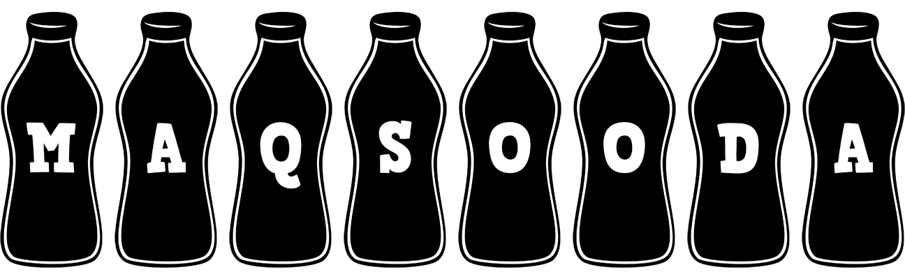 Maqsooda bottle logo