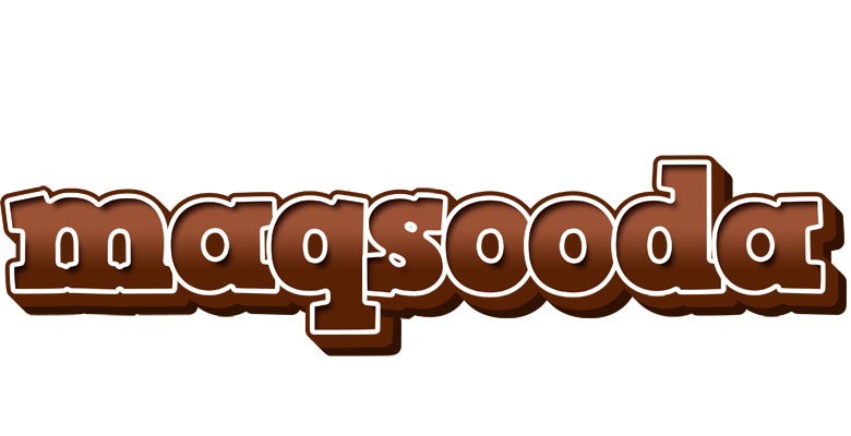 Maqsooda brownie logo