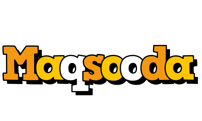 Maqsooda cartoon logo