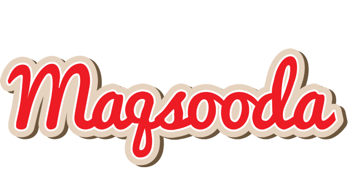 Maqsooda chocolate logo