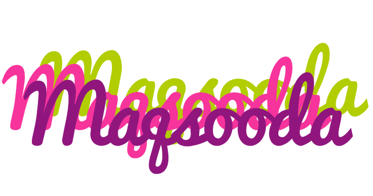 Maqsooda flowers logo