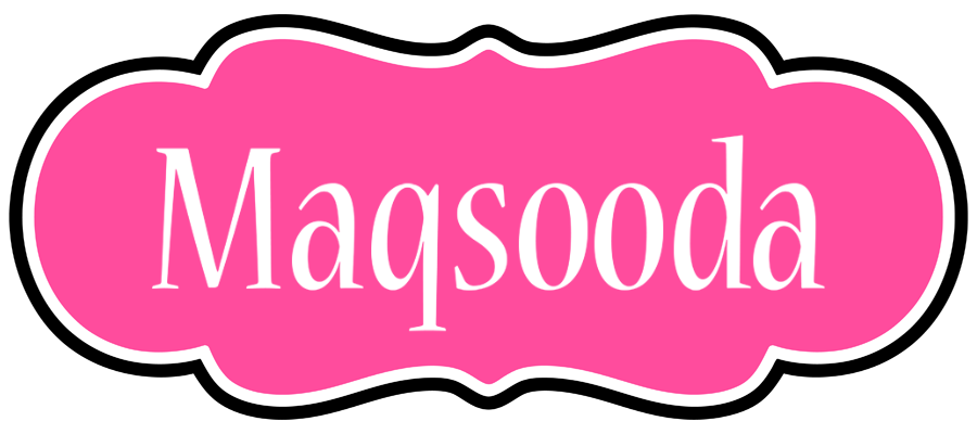 Maqsooda invitation logo