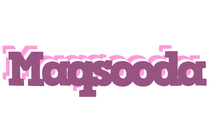 Maqsooda relaxing logo