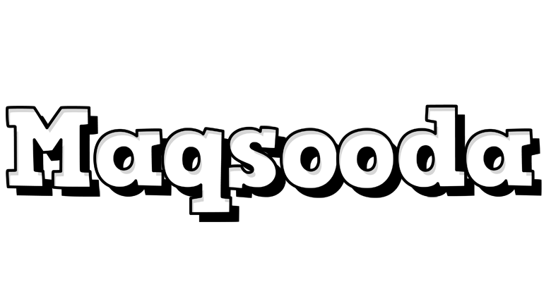 Maqsooda snowing logo