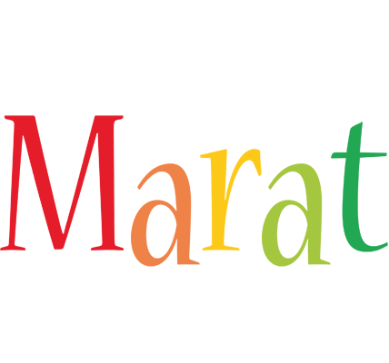Marat birthday logo