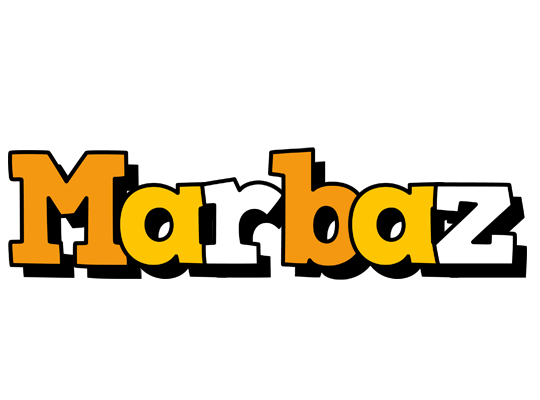 Marbaz cartoon logo