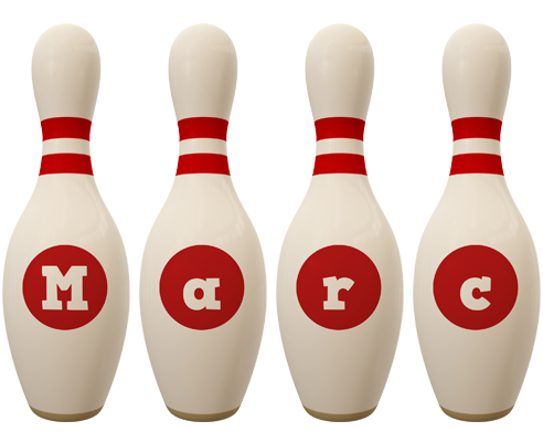 Marc bowling-pin logo