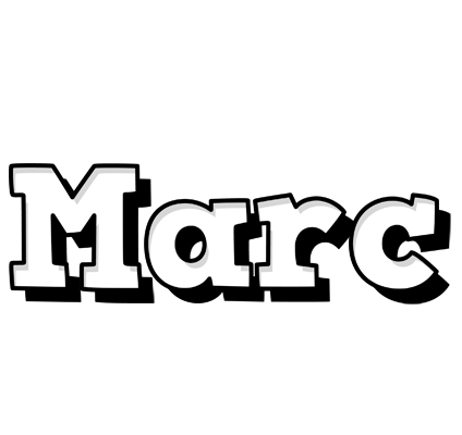 Marc snowing logo