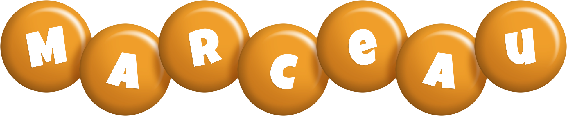 Marceau candy-orange logo
