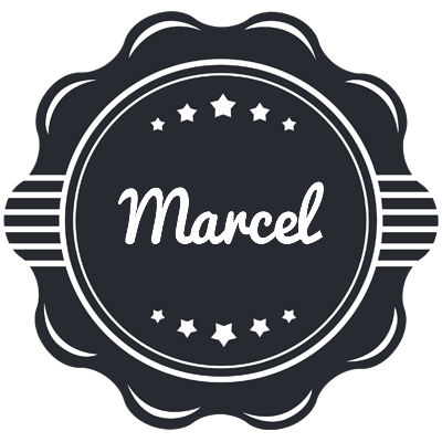 Marcel badge logo