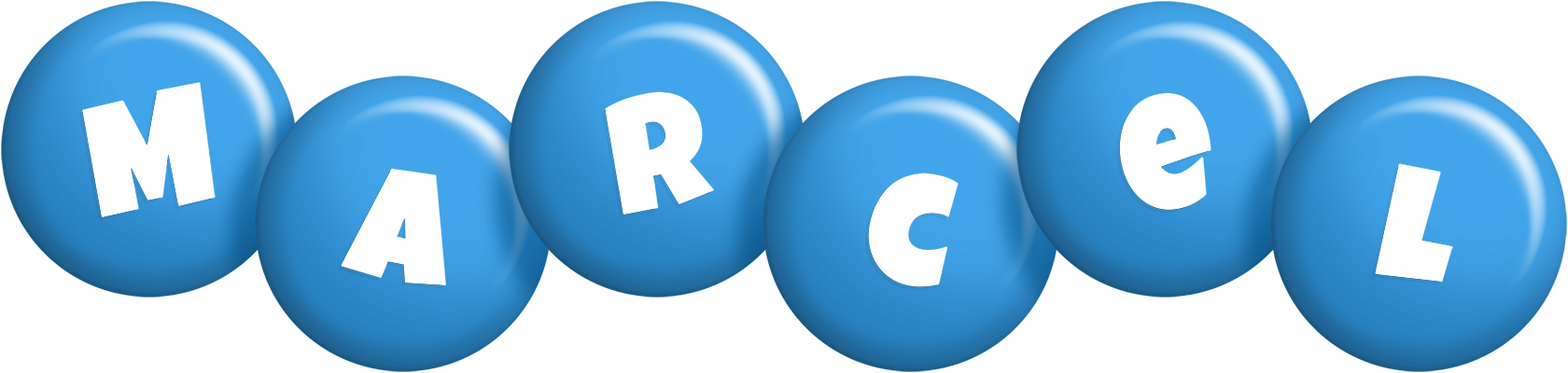 Marcel candy-blue logo