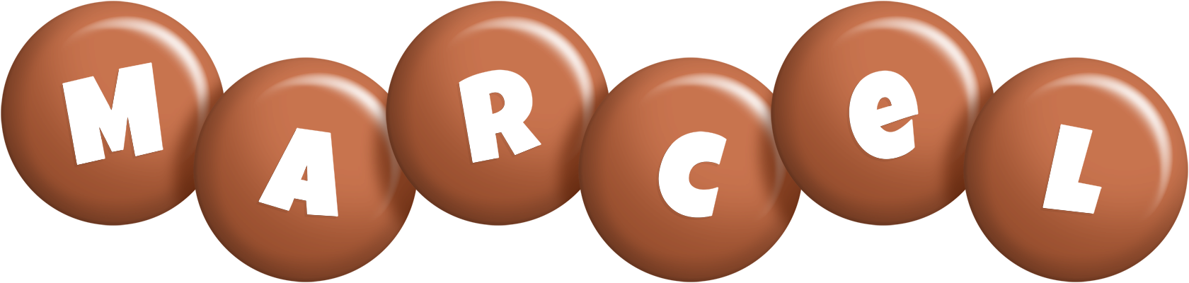 Marcel candy-brown logo