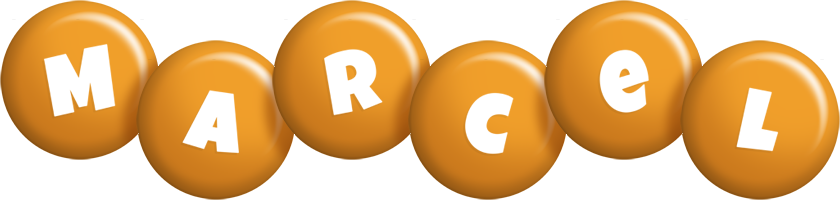 Marcel candy-orange logo