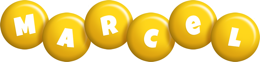 Marcel candy-yellow logo