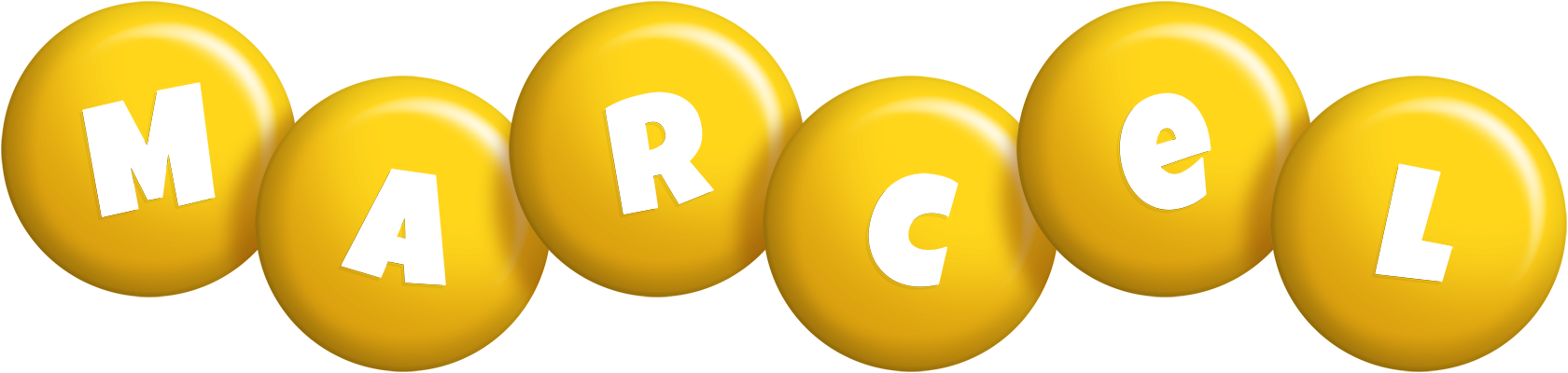 Marcel candy-yellow logo