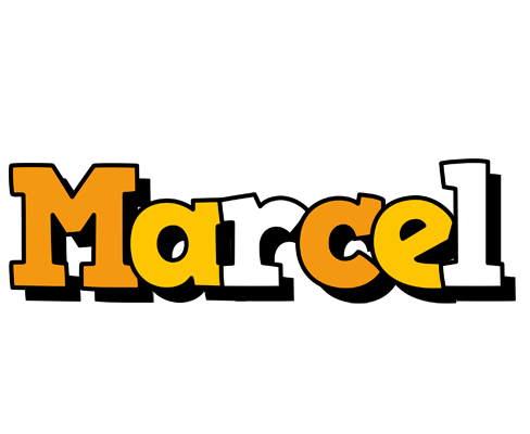 Marcel cartoon logo