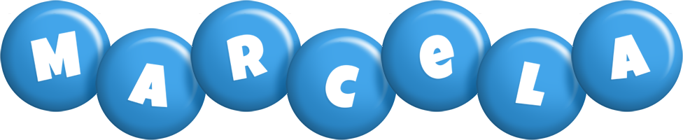 Marcela candy-blue logo