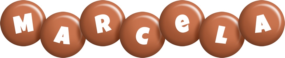Marcela candy-brown logo
