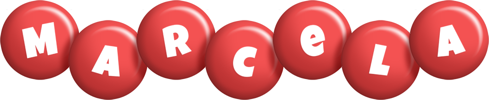 Marcela candy-red logo