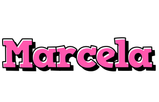 Marcela girlish logo