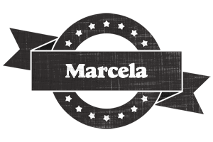 Marcela grunge logo