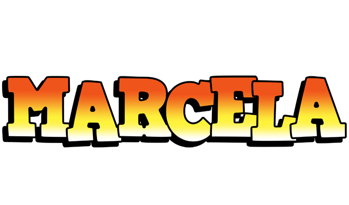 Marcela sunset logo