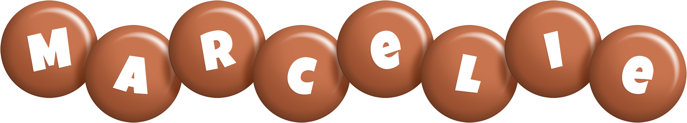 Marcelie candy-brown logo