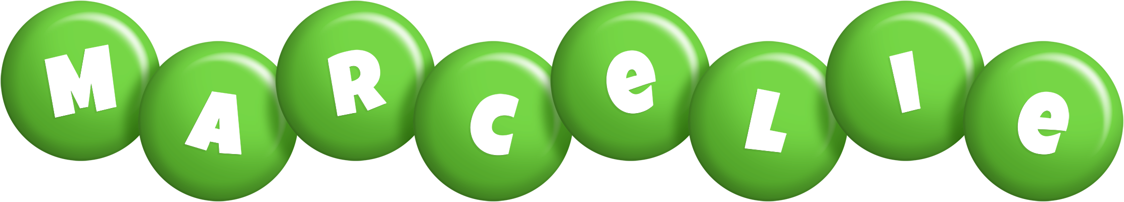 Marcelie candy-green logo