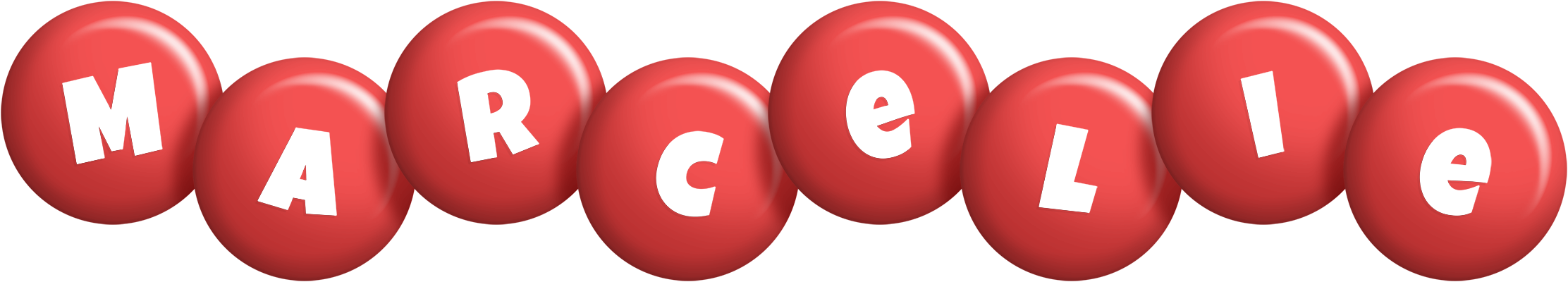 Marcelie candy-red logo