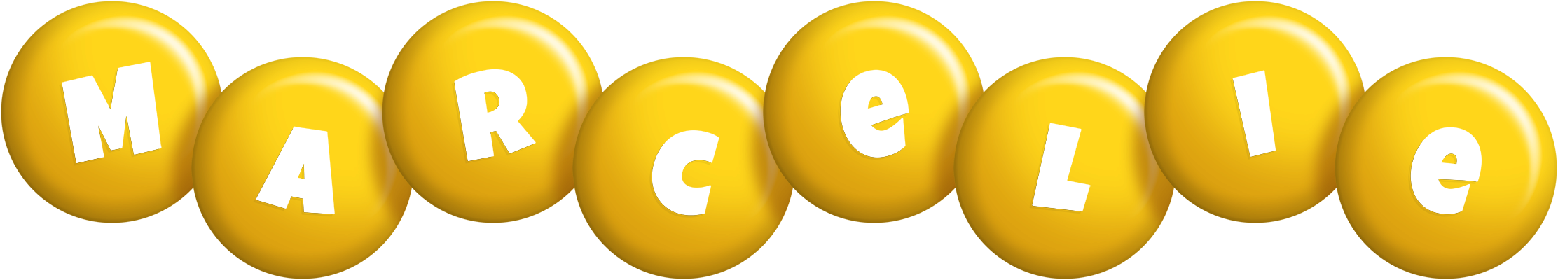 Marcelie candy-yellow logo