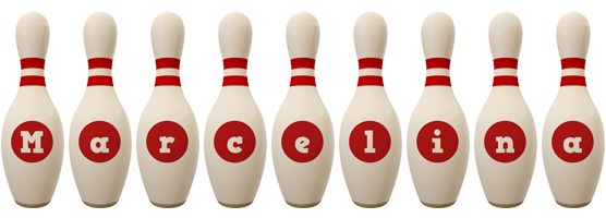 Marcelina bowling-pin logo