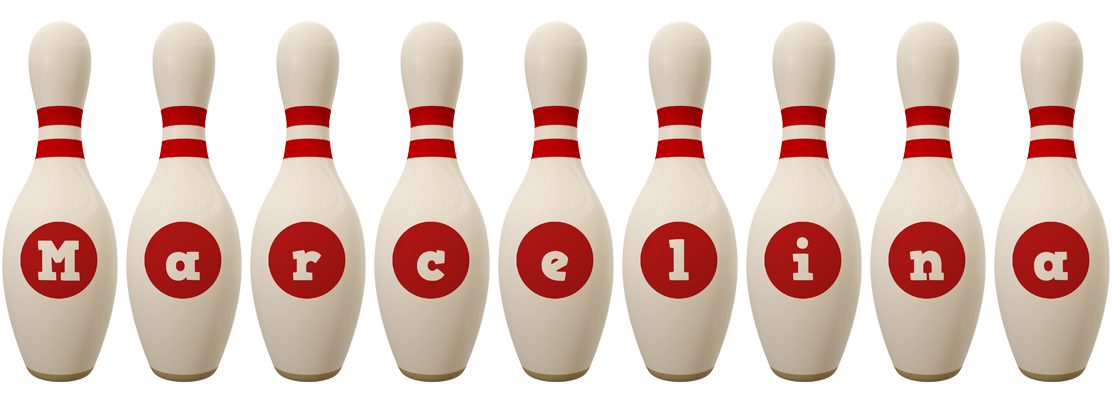 Marcelina bowling-pin logo