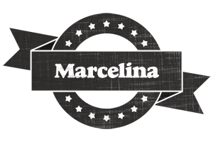 Marcelina grunge logo