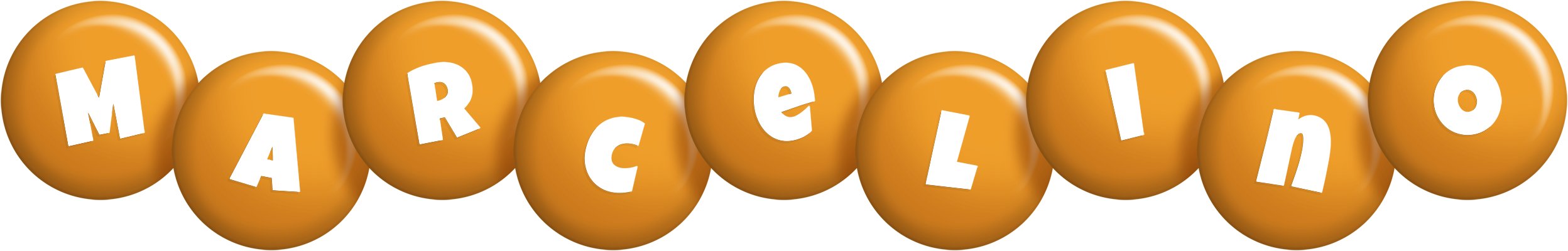 Marcelino candy-orange logo