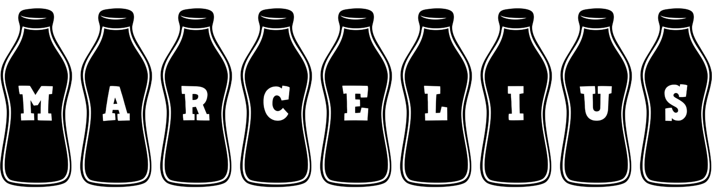 Marcelius bottle logo