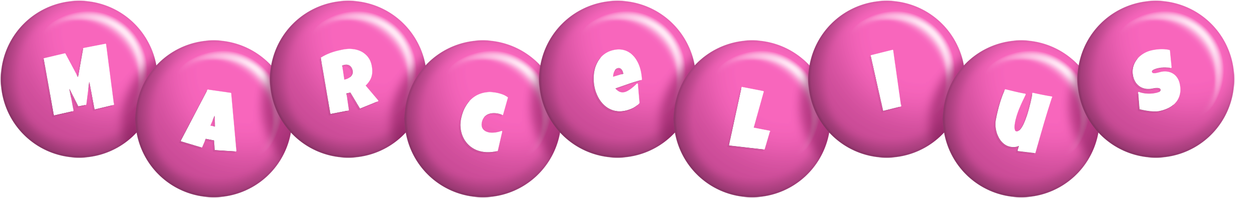 Marcelius candy-pink logo