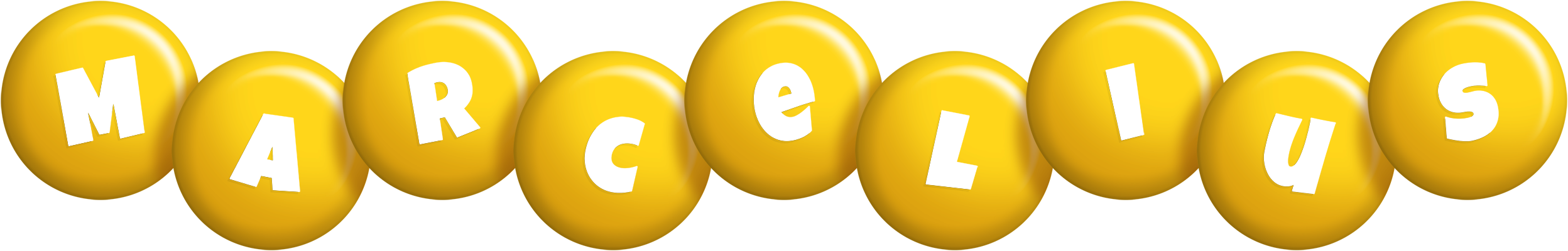 Marcelius candy-yellow logo