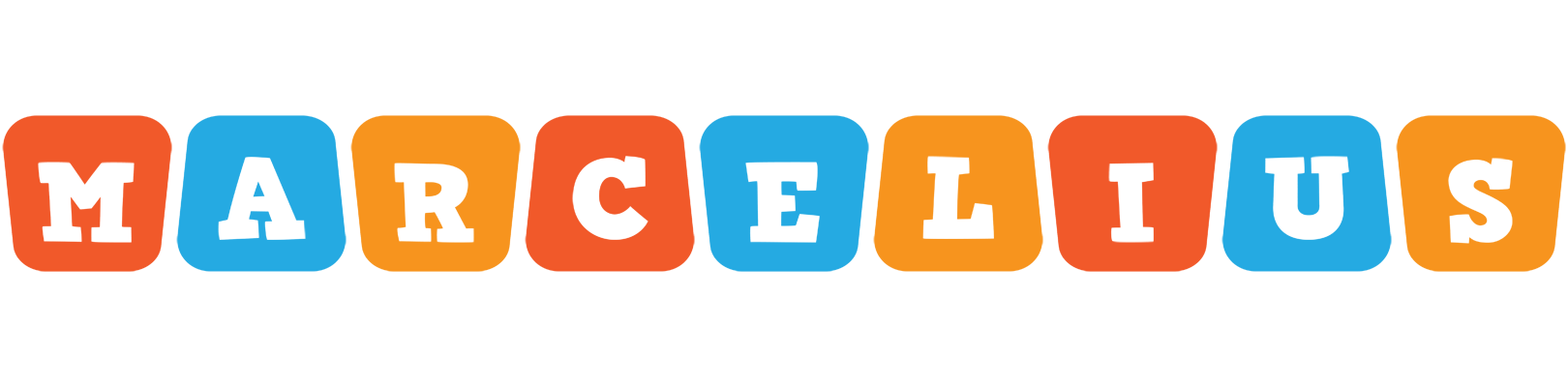 Marcelius comics logo