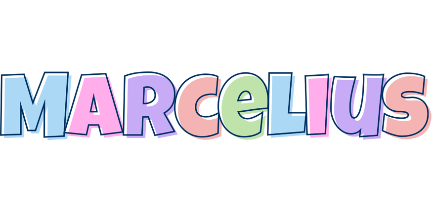 Marcelius pastel logo