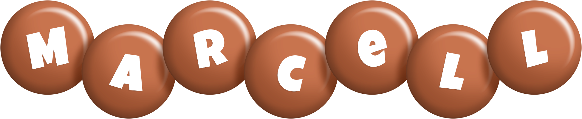 Marcell candy-brown logo